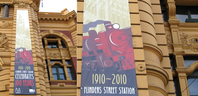 Banners - Flinders St Station, Metro Trains